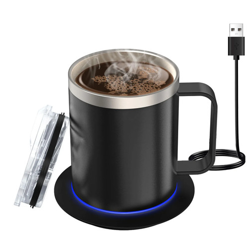 Self heating coffee mug - coffee, 12oz