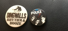 Punk band 1980s badge Police