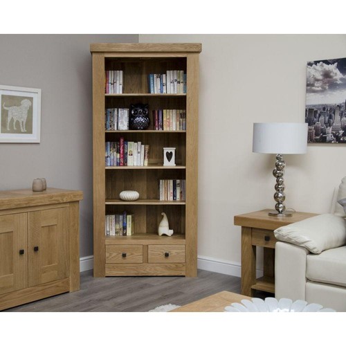 Solid oak large - large, bookcase