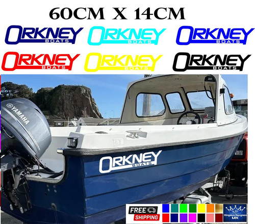 Cast vinyl 60cm - orkney, boats