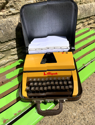 Vintage toy typewriter - vintage,