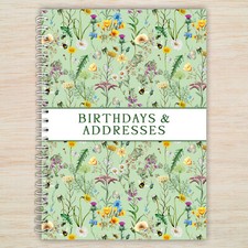 A5 Birthdays & Address Book A - Z Contacts Telephone made by UK Small Business 