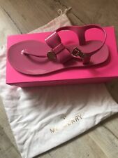 Mulberry JellyBow TBar Sandal, Size 6 (39), Raspberry, Very Good Condition