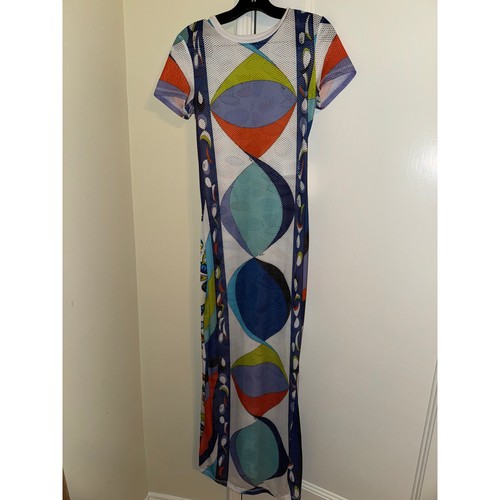 Pucci mesh dress maxi - , coverup