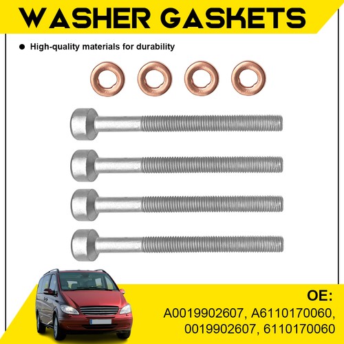 Diesel injector bolts - diesel, copper