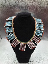 Antique Vintage Rare African Zulu / Xhosa Beaded Necklace