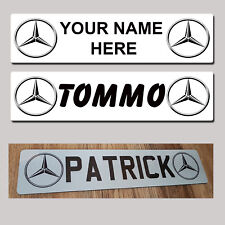 Mercedes Benz Lorry Van Truck Trucker CAB SHOW PLATES Name Sign Custom