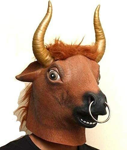 Buffalo bull mask fancy dress - mask,