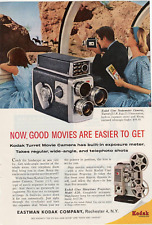 1960 Print Ad Eastman Kodak Good Movies are Easier Cine Scopemaster Camera Train