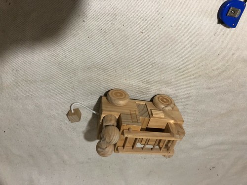 Wooden firebrigade truck - truck, model