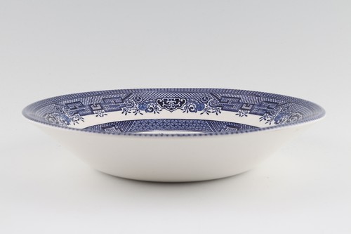 Churchill blue willow soup - -,