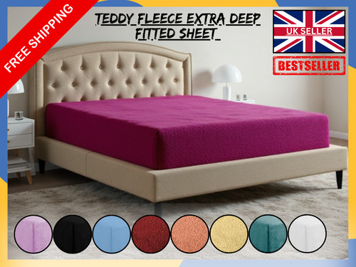 Teddy fleece extra deep fitted - teddy,