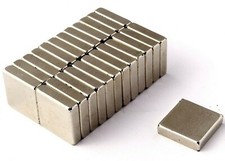 Very Strong Neodymium Magnets (1/2" x 1/2" x 1/8") * 3Kg PULL* 12mm Block Magnet