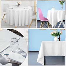 Polyester White Table Cover