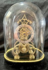 Antique fusee skeleton clock signed T Lees Middleton