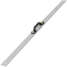 Aluminium Spirit Level & Ruler with Two Spirit Gauges, CM & Inch, Handle, 1000mm