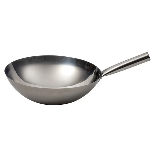 Stainless steel wok - wok, 14"