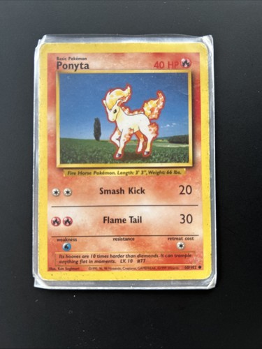 Pokémon base ponyta 1995 - base,