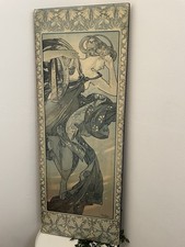 Vintage 1970s Mucha Panel Art