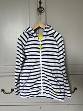 Boden 5-6 Years Towelling Hoodie. Navy/white Stripe. Unisex 