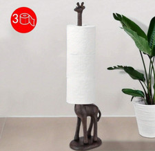 Cast Iron Animal Toilet Paper Holder Freestanding Kitchen Paper Towel Roll Pole