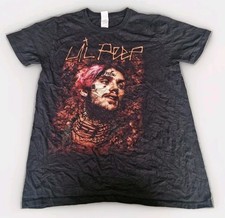 Lil Peep Tour Concert T-Shirt Rap Hip Hop Emo Shirt M Preloved Black