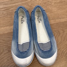 M&S Girls Denim Slip-on Pumps