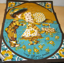 Vintage TREVOR RAYNOR Cloth Tea Towel - New Condition - 1970s