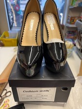 OCHENTA ladies/Men Black Pole Dancing Shoes 5 inch heels 13 cm UK6 EU39 - CG SA3