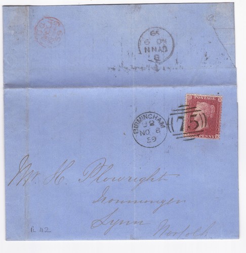 1859 fine penny - fine, 1d