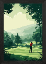 Golf Framed Wall Art Poster
