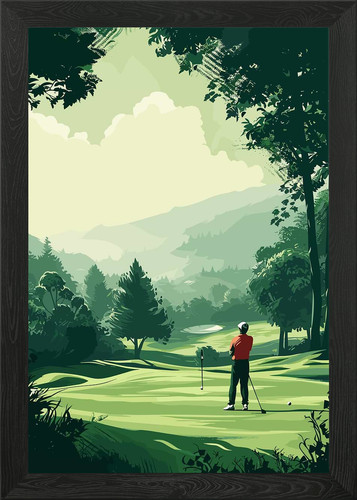 Golf framed wall art - golf,