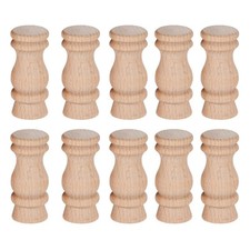 10Pcs Wood Craft Spindles