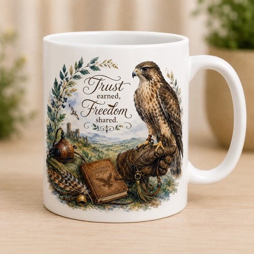Falconry mug falconer gift - mug, |