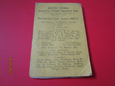 RUGBY TOWN ASSOCIATION FOOTBALL SUPPORTERS CLUB  - MEMBERSHIP CARD 1950/1