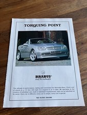 Original 1997 Brabus SLK R170 AMG Magazine Advert Frame Ready Modern Classic a