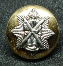 The Royal Scots Regiment 15mm Silver Mounted Mess Dress Button By Gaunt 