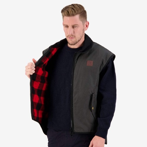 Swanndri foxton oilskin vest - swanndri,