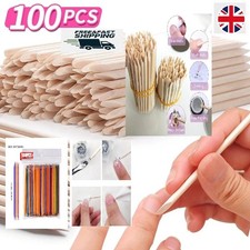 100pcs nail art orange wood - art,