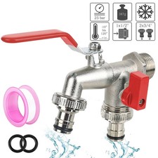 Double Garden Tap Double Water