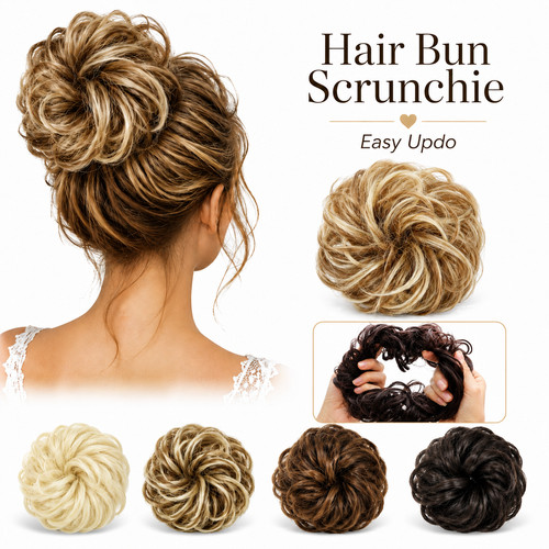 Ponytail scrunchie fake - ponytail,