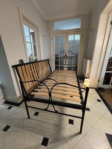 Metal bed frame with m - m&s, m&s