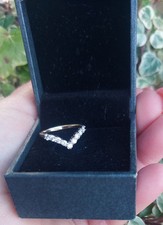 Gorgeous 9ct Yellow Gold Wishbone Ring 1.63g Size O 💝🎉