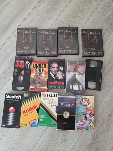 Vhs tapes assorted and dvds - and,