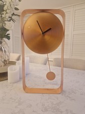 Bard Pendulum Wall Clock, Brushed Copper By Made.com 
