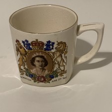 Commemorative Mug Cup For the Coronation of Queen Elizabeth II in 1953