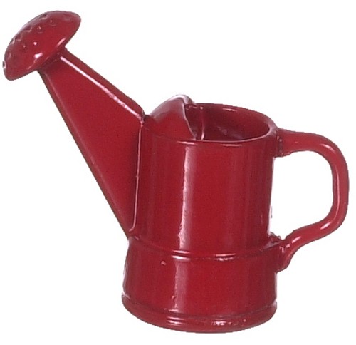 Red watering can dolls house - can,,