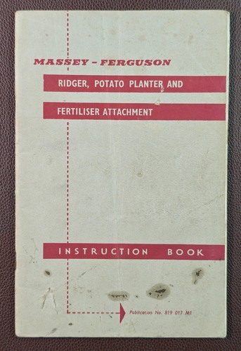 1958 massey ferguson ridger - massey-ferguson,