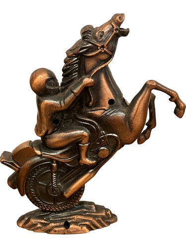 Vintage bronzed metal - metal, horse