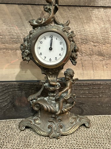 Antique german bronze cherub - german,